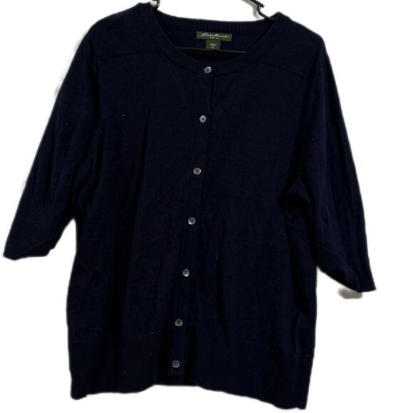 Eddie Bauer women’s size XL tall 3/4 sleeve button up cardigan ￼ - Picture 1 of 5